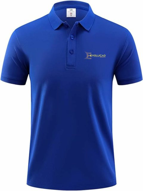 Camisa polo Masculina azul